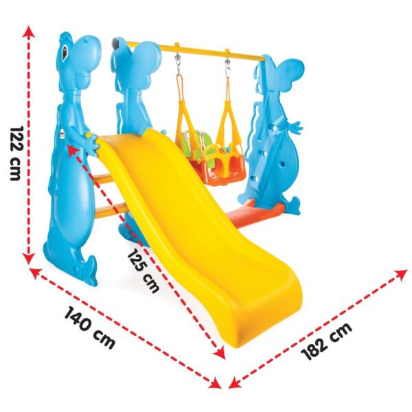 Dino Kaydırak Ve Salıncak Seti (İ.M.P.34)