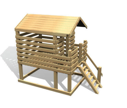 Ahşap Kule Oyun Evi (ORJ.112)