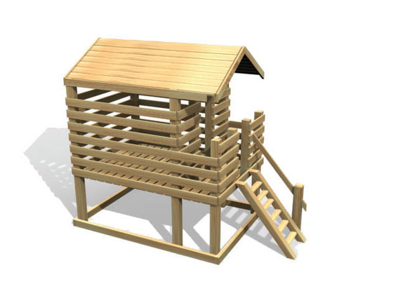 Ahşap Kule Oyun Evi (ORJ.112)
