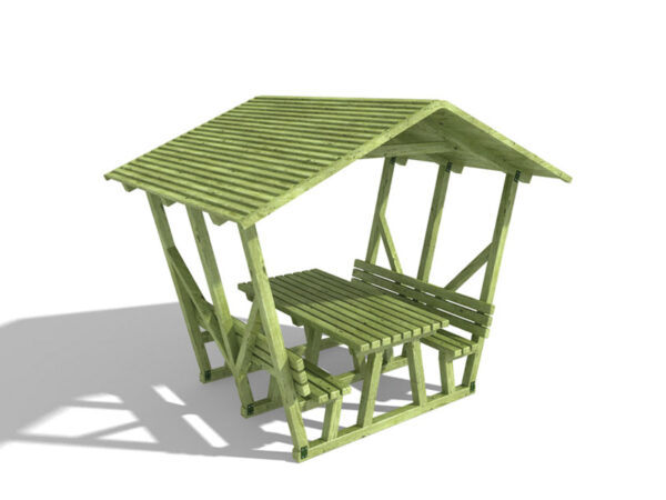 Ahşap Çatılı Piknik Masası (ORJ.136)